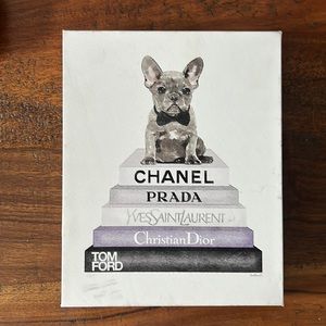 French bulldog canvas art